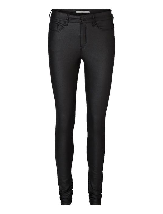 Spodnie woskowane czarne Vero Moda Petite XL/28
