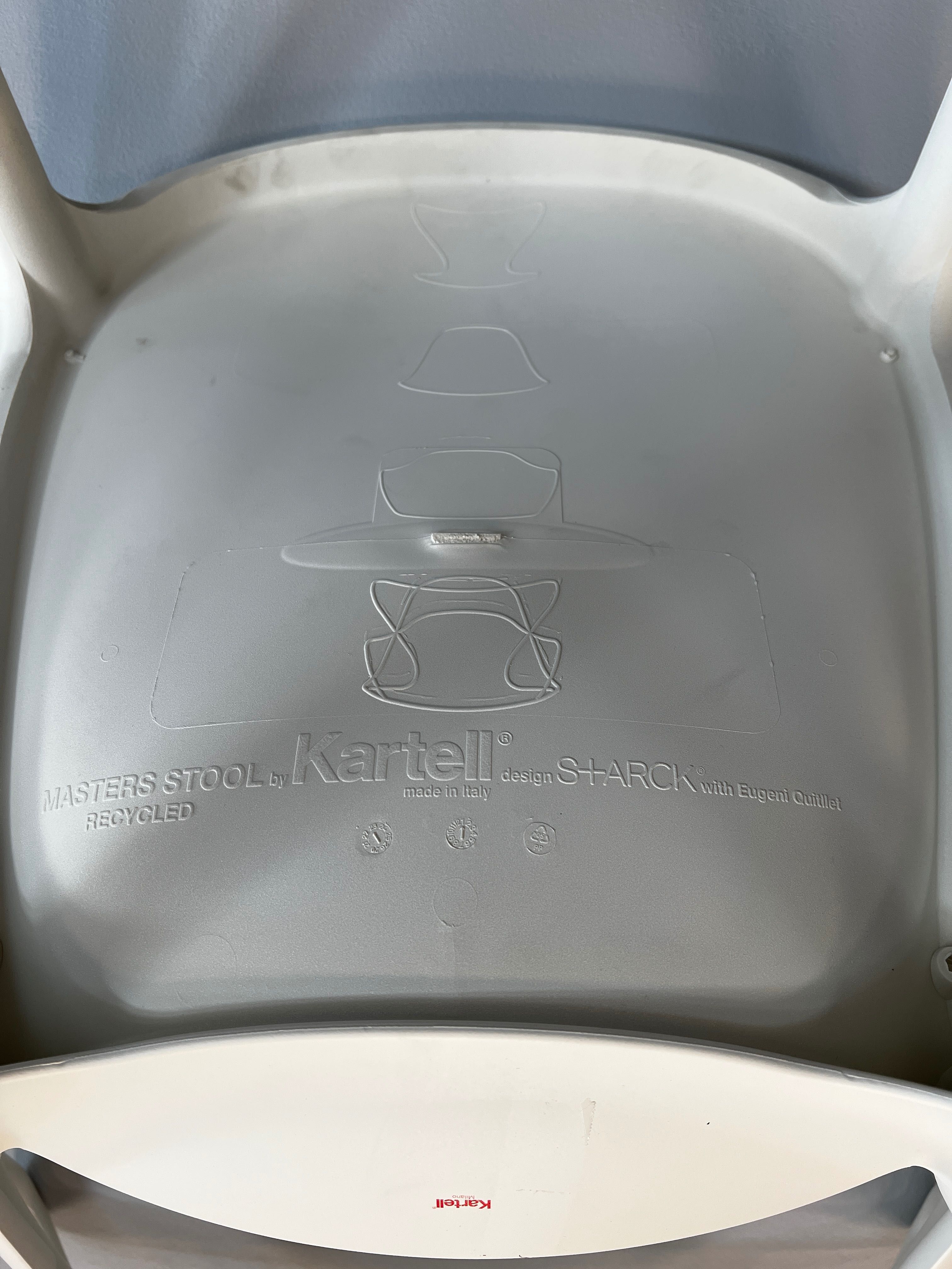 Stołek Barowy Kartell Masters H75 Biały