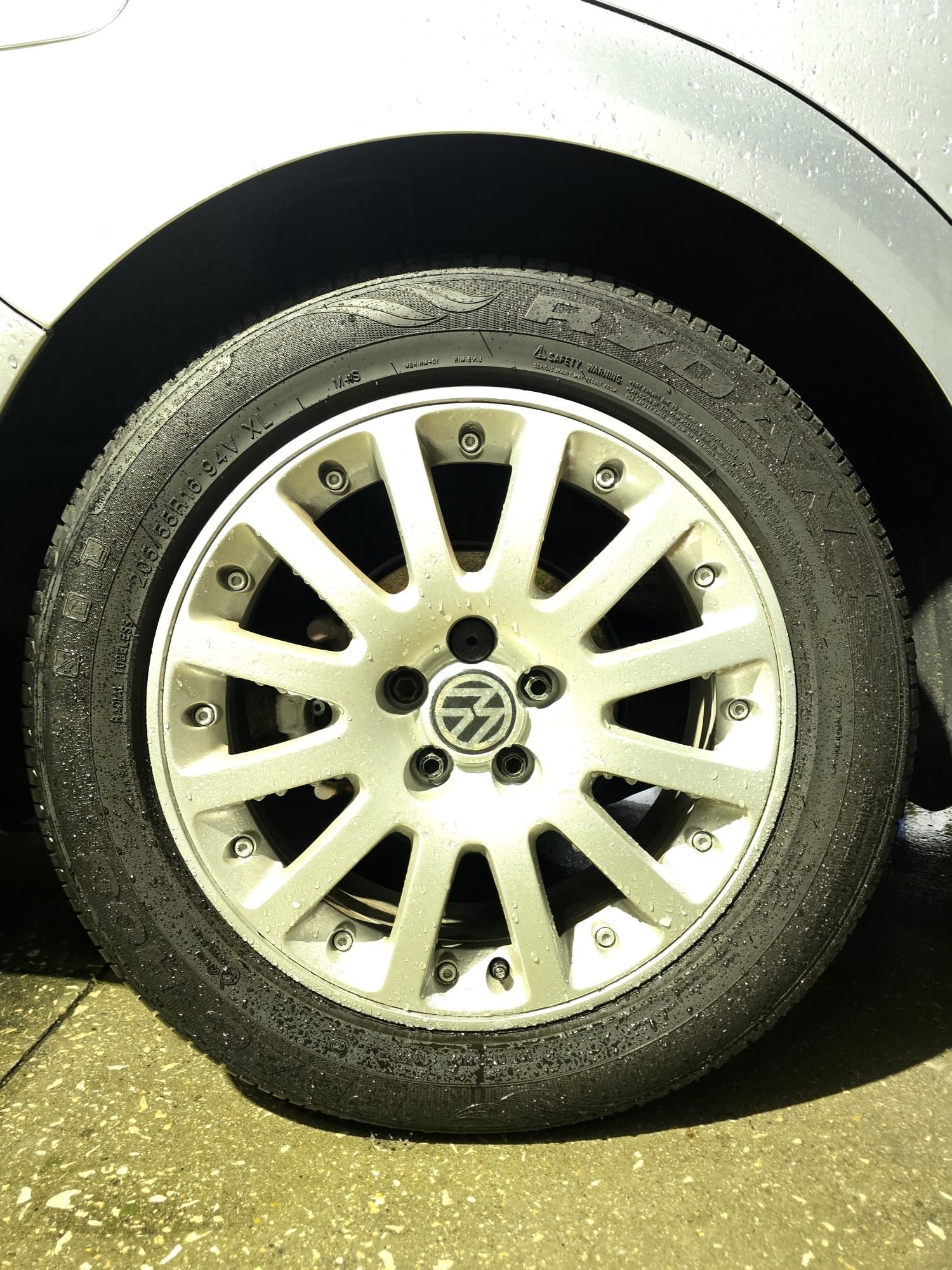 Jantes BBS 16' Vw 5x100 C/Pneus 205/55/16