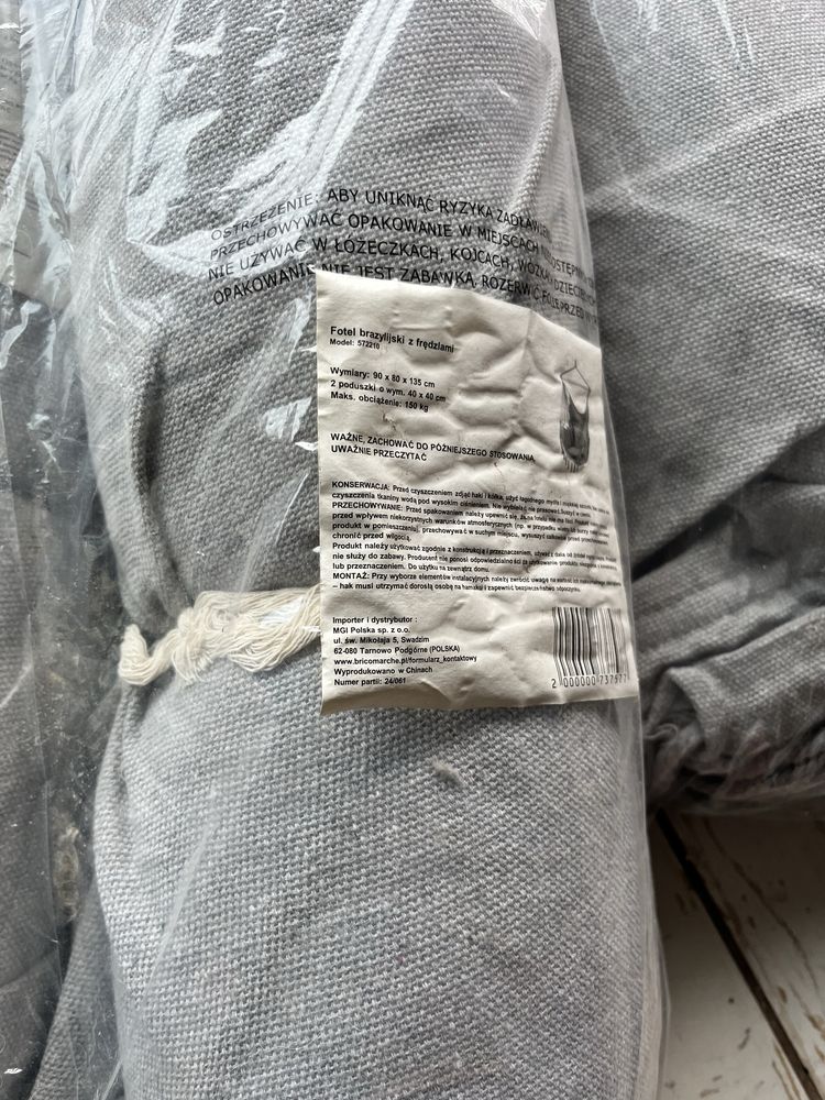 Fotel wiszący kokon
