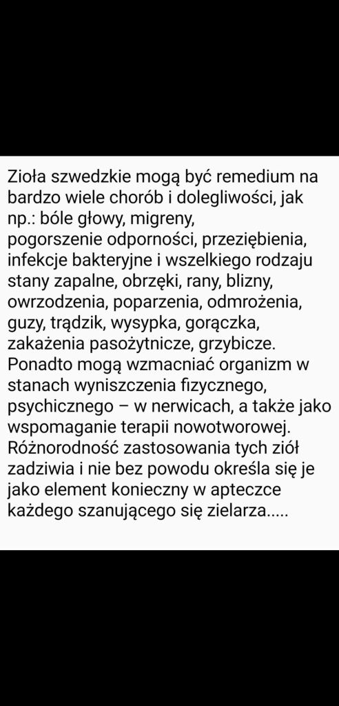 Zioła szwedzkie 200ml.