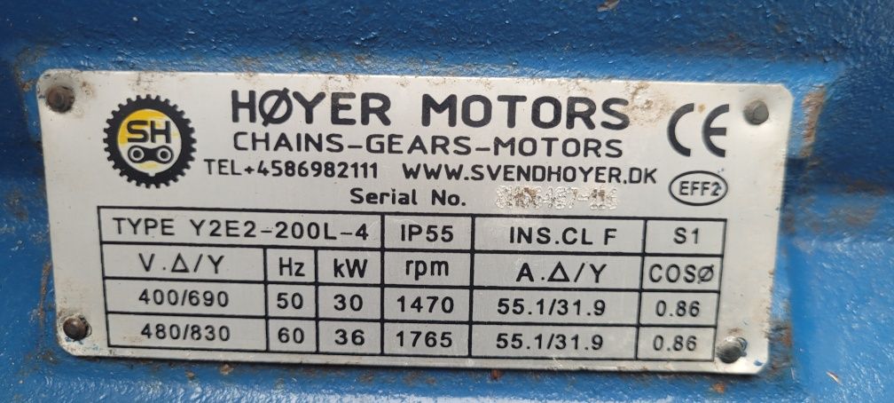 Wentylator do suszarni dużej wydajności silnik 30kW