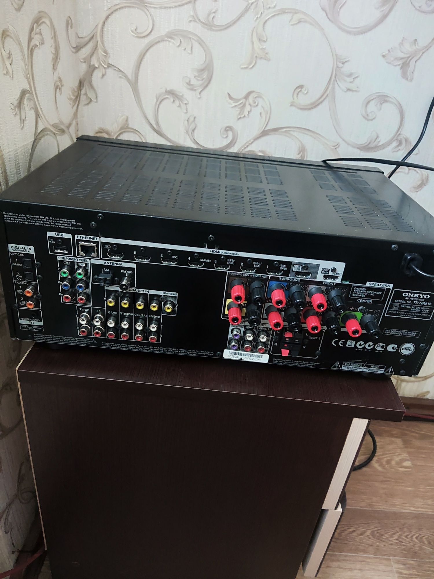 Ресівер ONKYO TX-NR 616 (7.2канали) Інтернет.HDMI.USB.