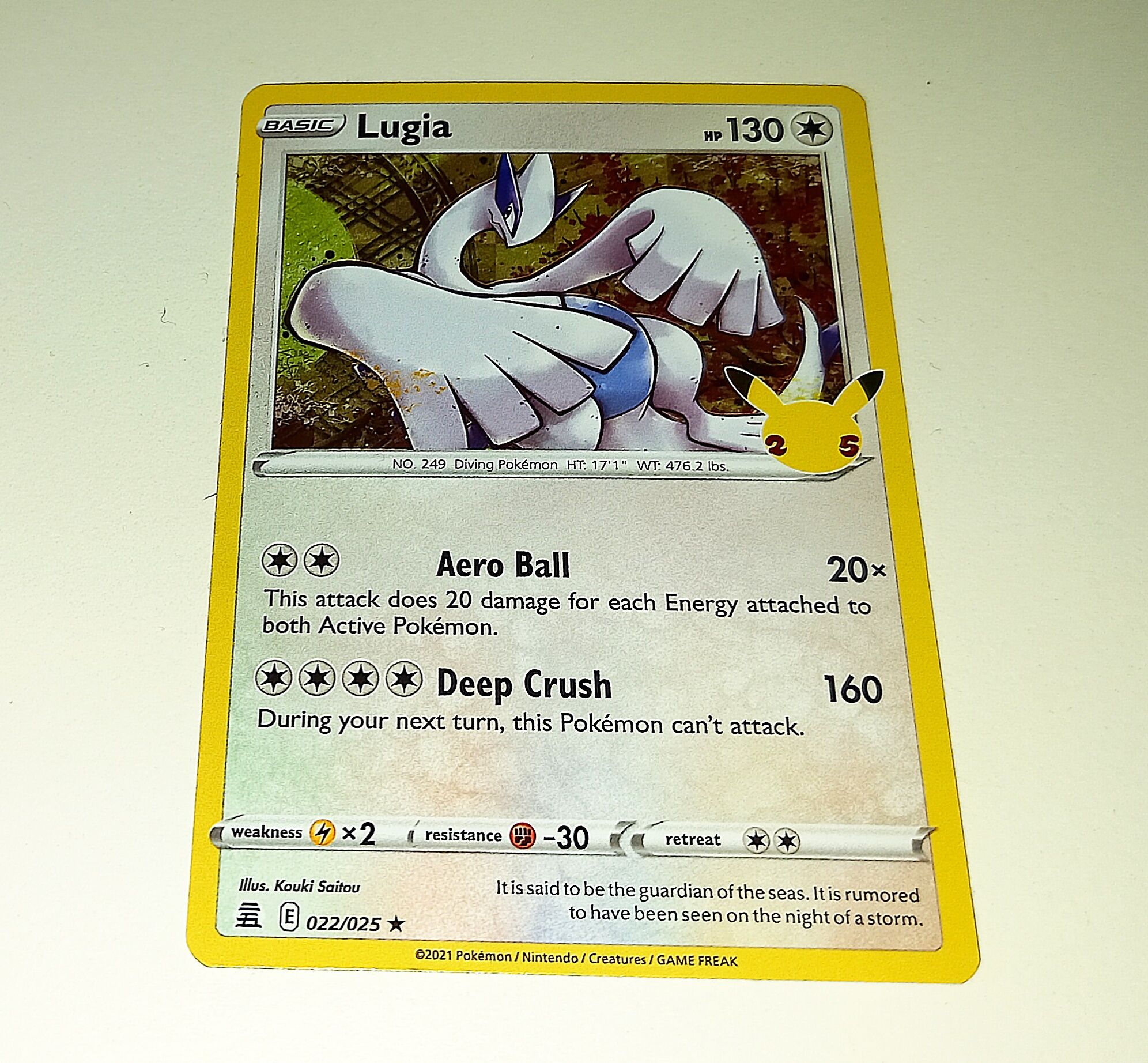 Pokemon TCG - Celebrations 25 - Lugia 022/025