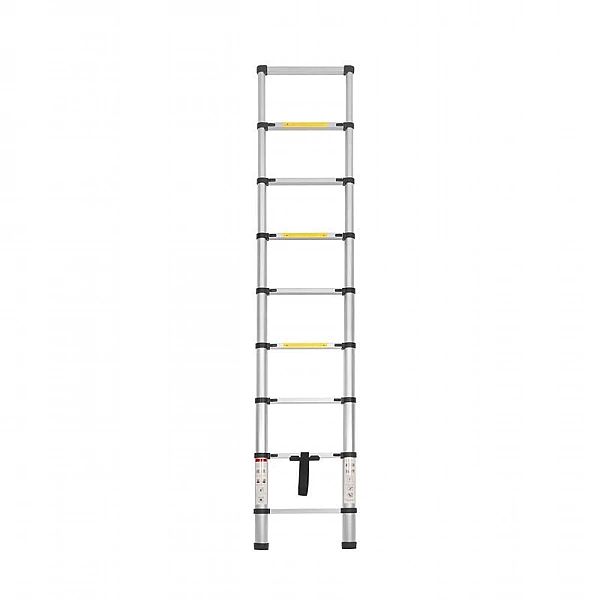 Drabina Teleskopowa Rozsuwana Aluminiowa 8 Stopni 2.6M Max 150Kg Kd407