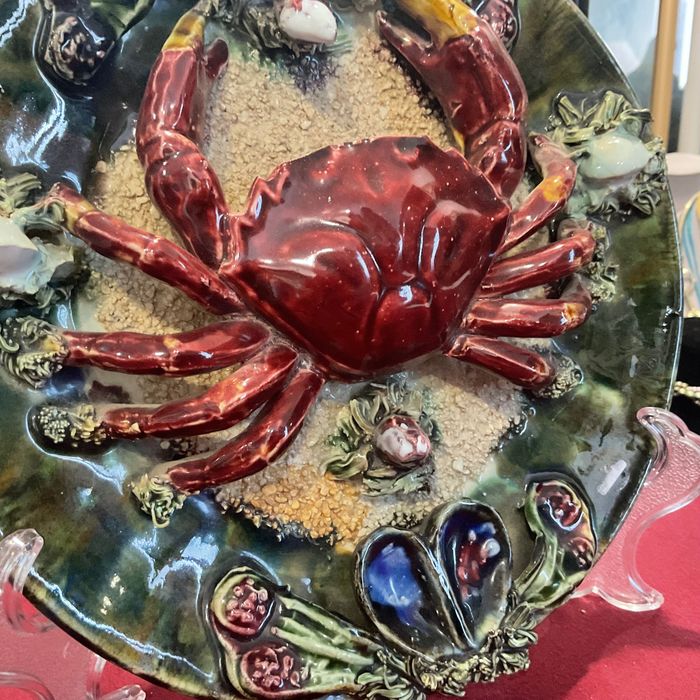 Prato português Majolica com 23 cm,         Mais anúncios abaixo