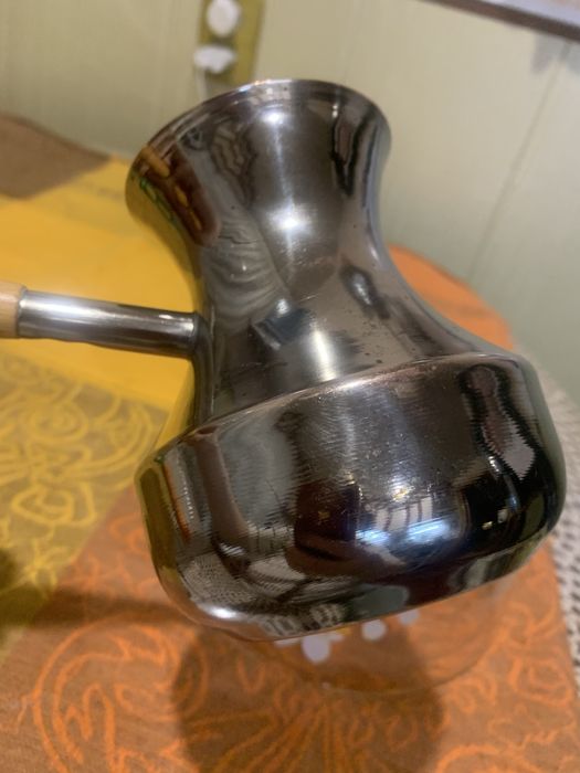 Медная ЦЕЛЬНОЛИТАЯ турка на 550 мл подарит радость утреннего кофе