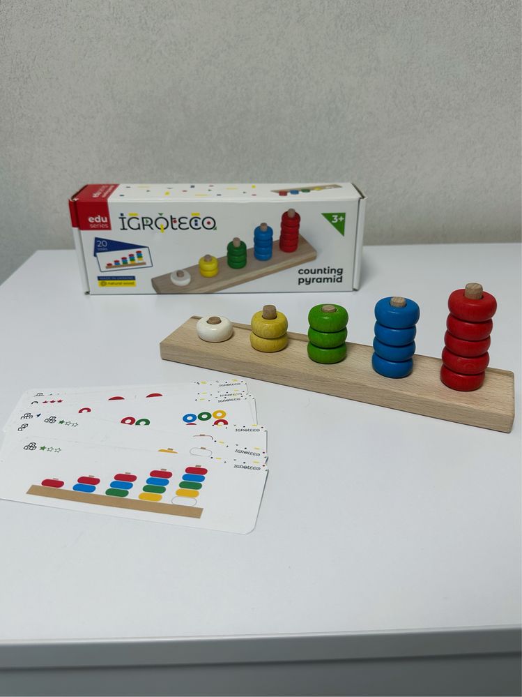 Igroteco counting pyramid, деревянный сортер