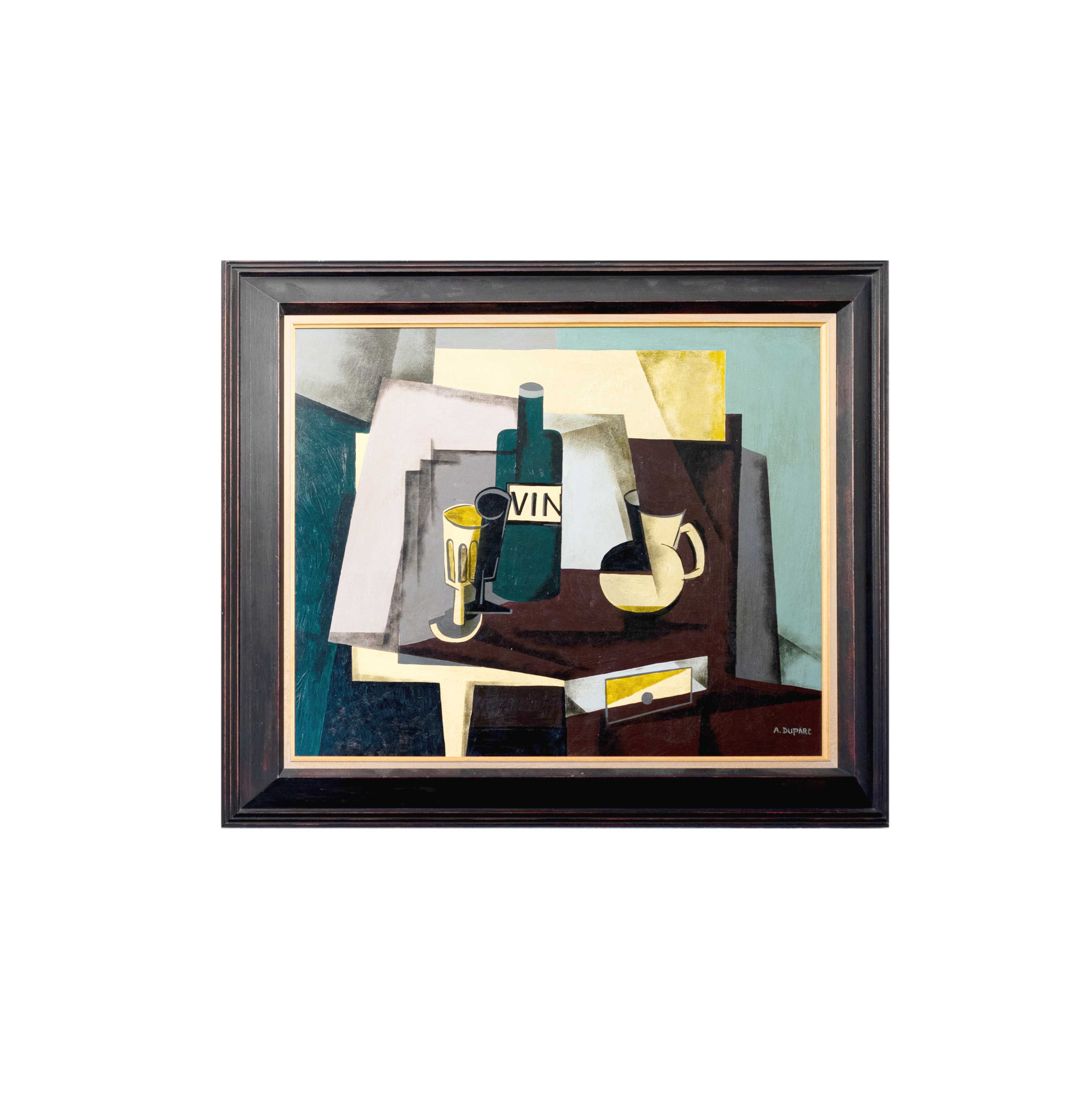 Pintura natureza morta Duparc século XX | Cubismo