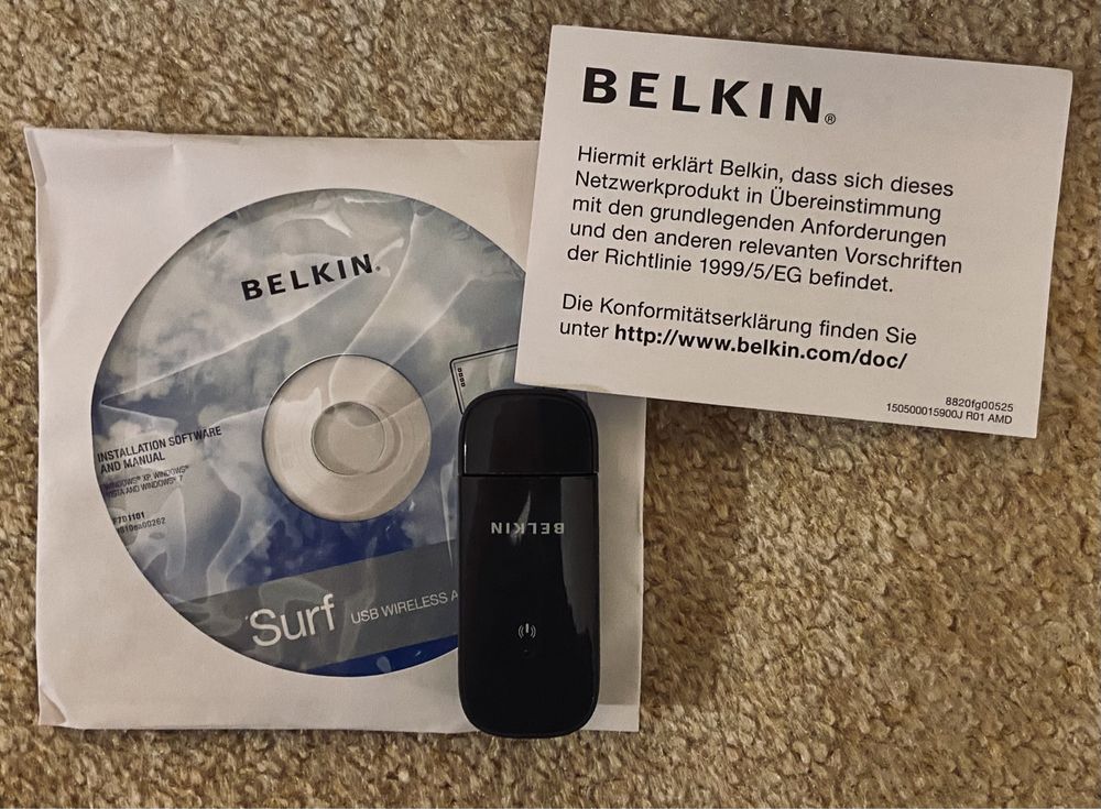 USB WI-FI адаптер Belkin Wireless adapter N150 (F7D1101)