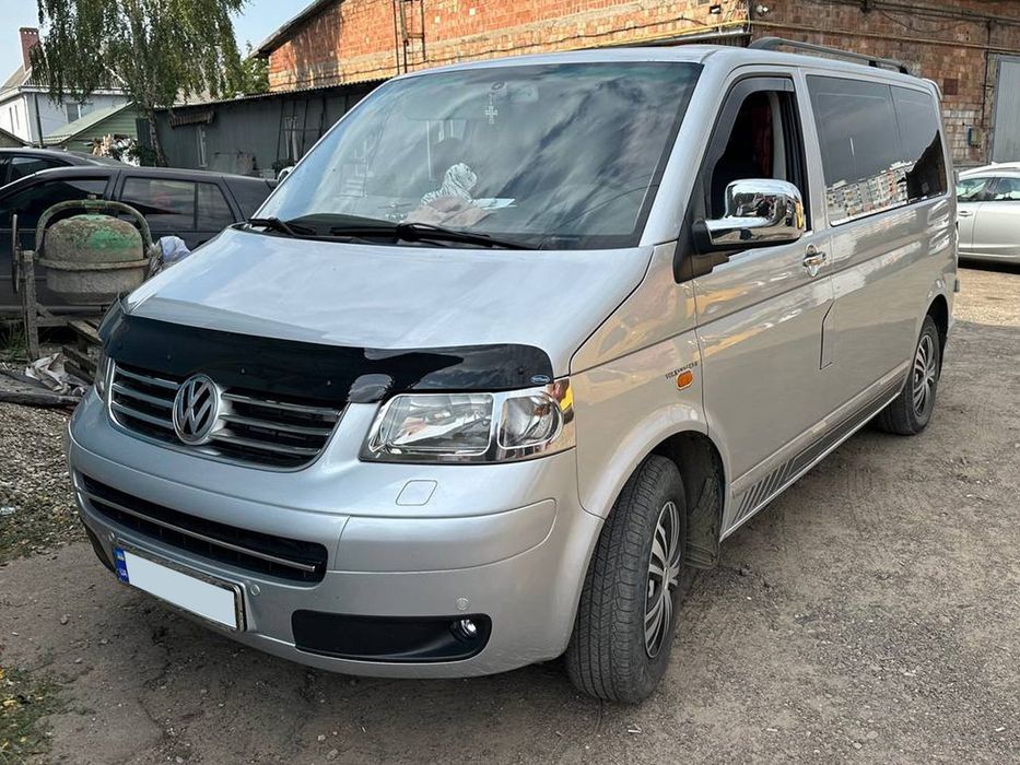 Volkswagen T5 2003-2010 Дефлектор капота (мухобойка) EuroCap
