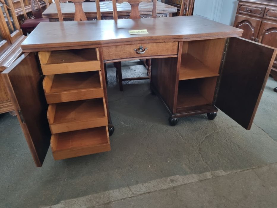 biurko dębowe sekretarzyk komoda