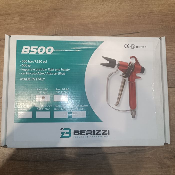 Pistolet malarski BERIZZI 500bar