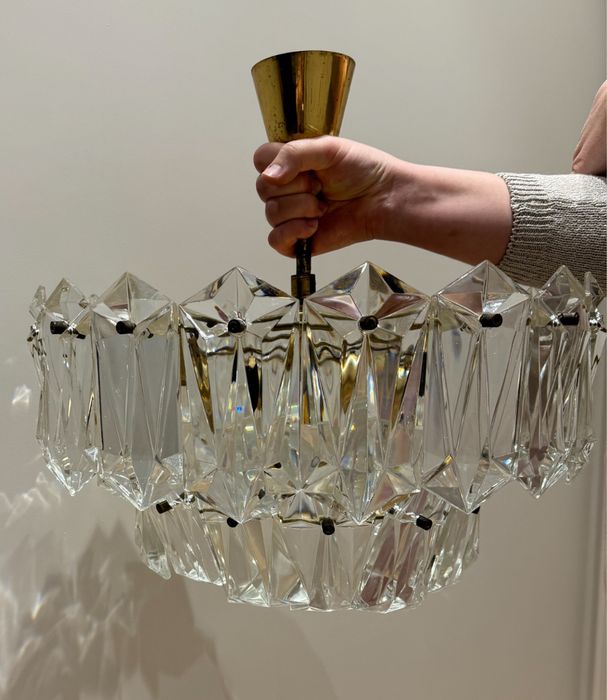 Люстра винтаж в стиле Mid-century хрусталь