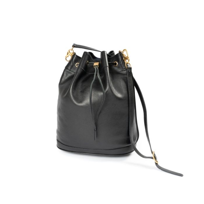 Vintage GUCCI Drawstring Bucket Bag Leather вінтажна шкіряна сумка