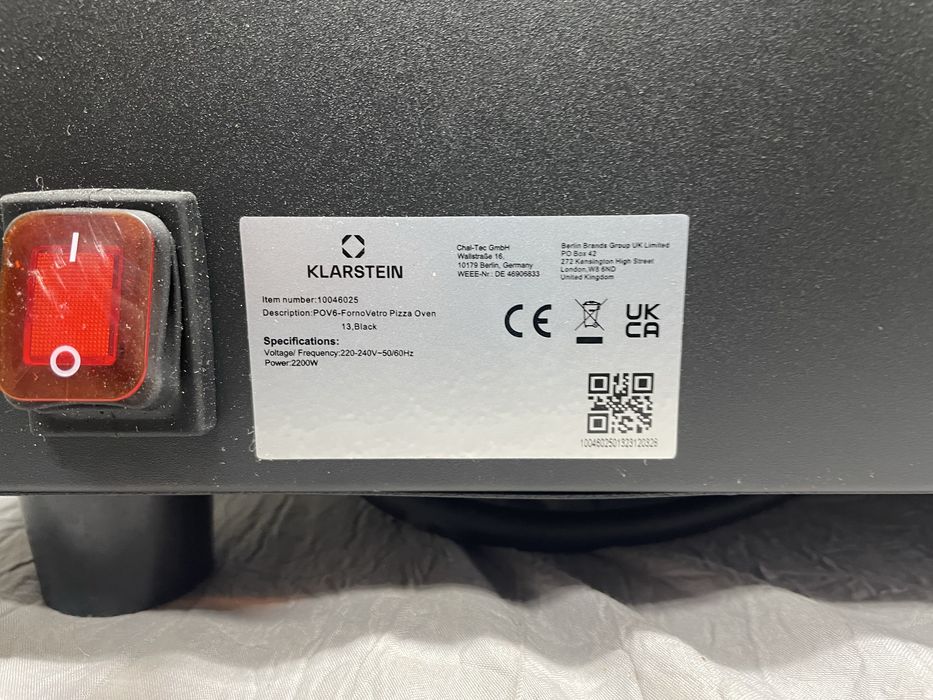 Печь для пиццы  Klarstein  FornoVetro (Германия)