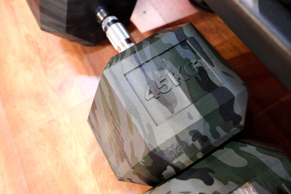 Hantle hex zestaw military do 50 kg trening siłownia NOWE