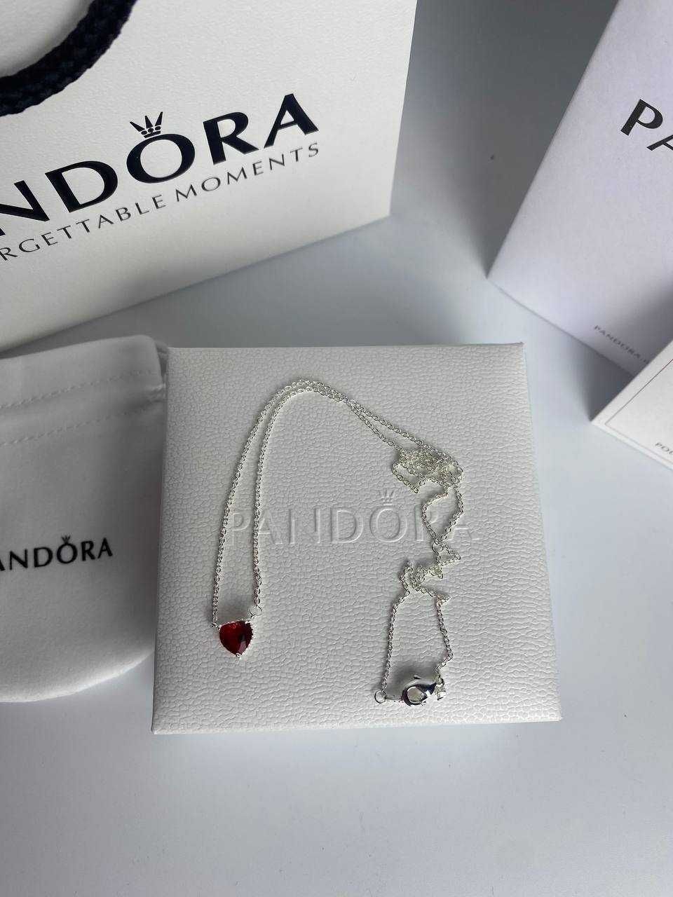 Pandora підвіска Червоне серце з фірмовим пакуванням