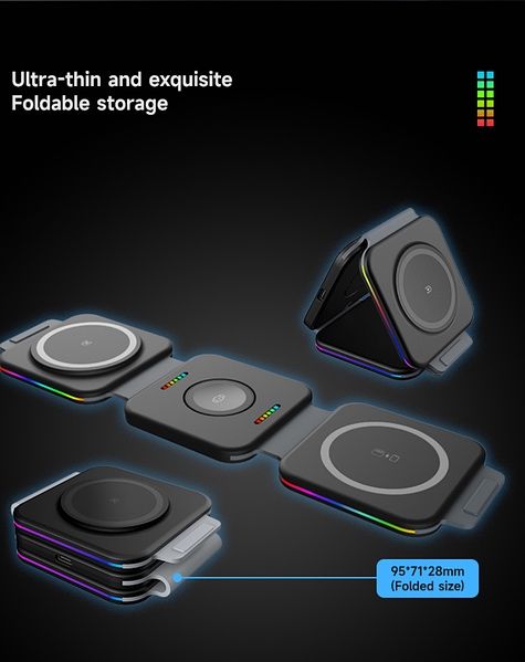 Бездротова зарядка для Айфон iPhone Apple Watch та навушників