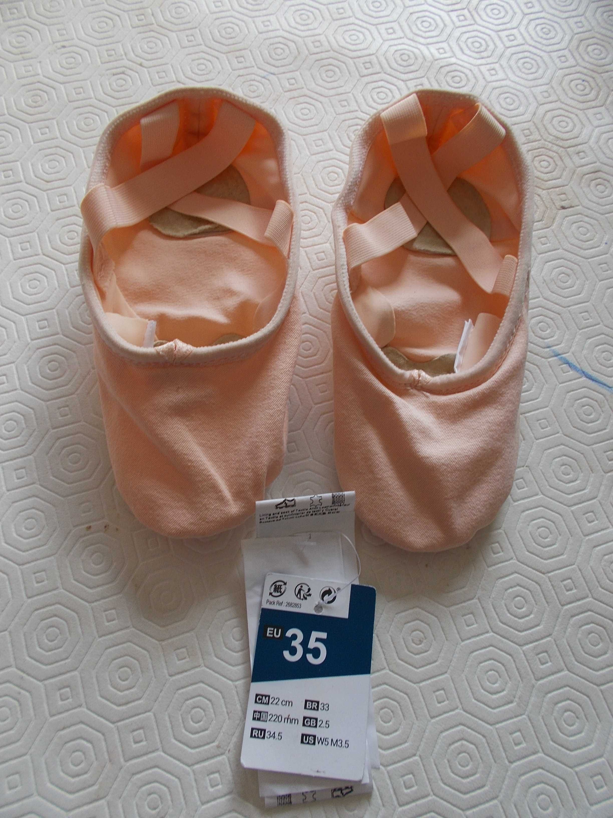 Sabrinas sapatilhas meia ponta ballet novas 35