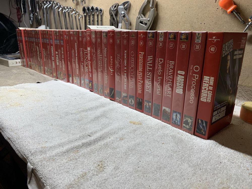 Lote VHS Coleção de filmes VHS 54un