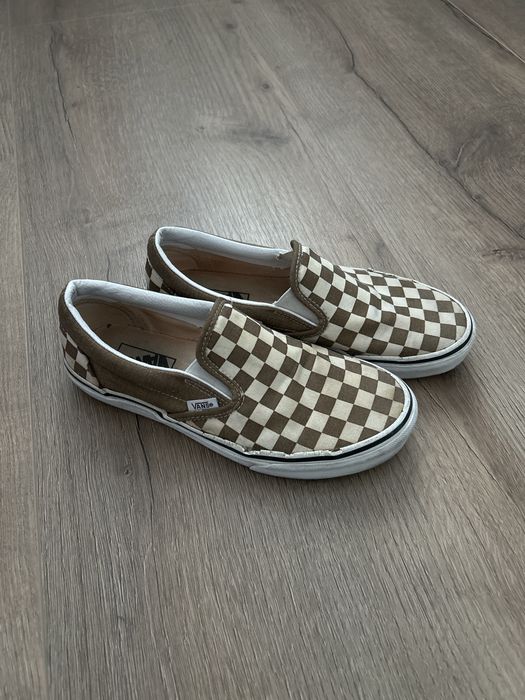 Buty trampki oliwkowe zielone Vans Slip One 38.5