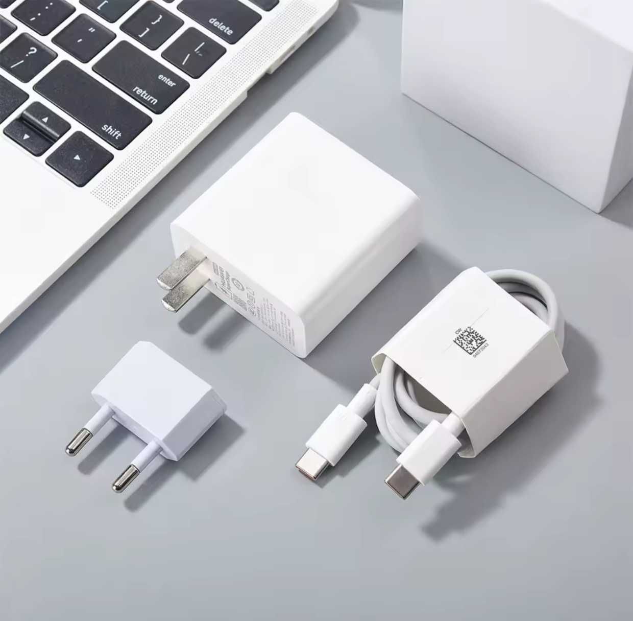Потужне зарядне пристрої Huawei SuperCharge 100W. Кабель + перехідник
