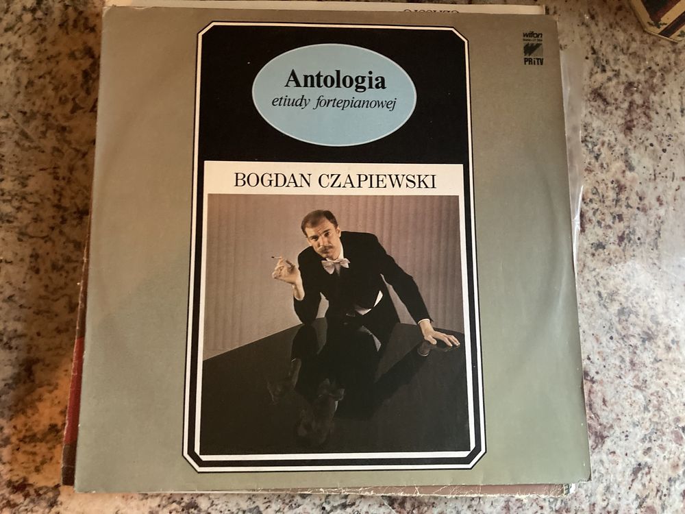 płyta winylowa antologia etiudy fortepianowej bogdan czapiewski