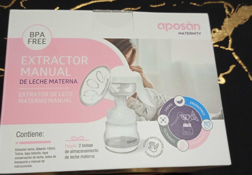 Bomba de leite manual, apenas 1 utilização