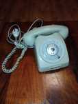Stary telefon stacjonarny, szary,sprawny