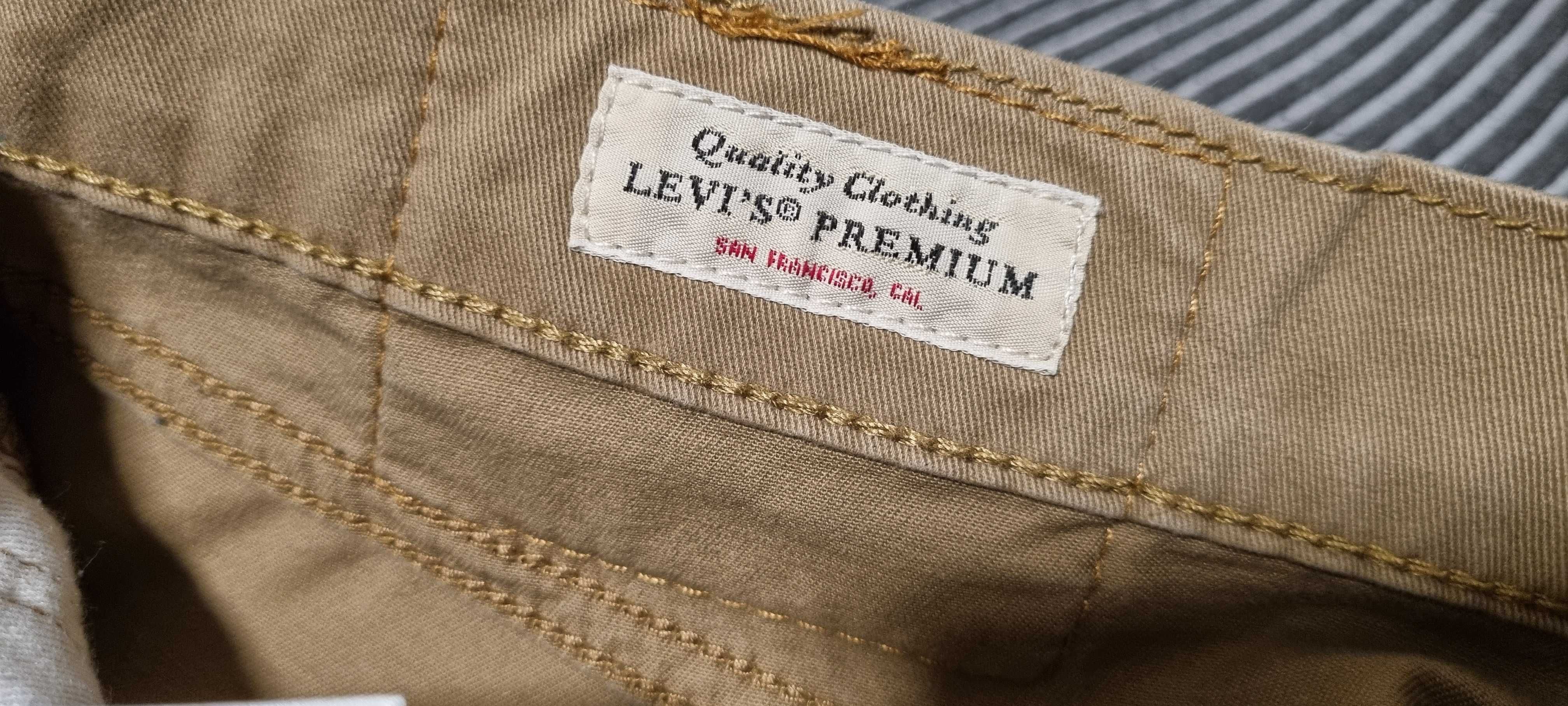 Spodnie chino Levi's Premium 511, stretch, W31/M, stan bdb