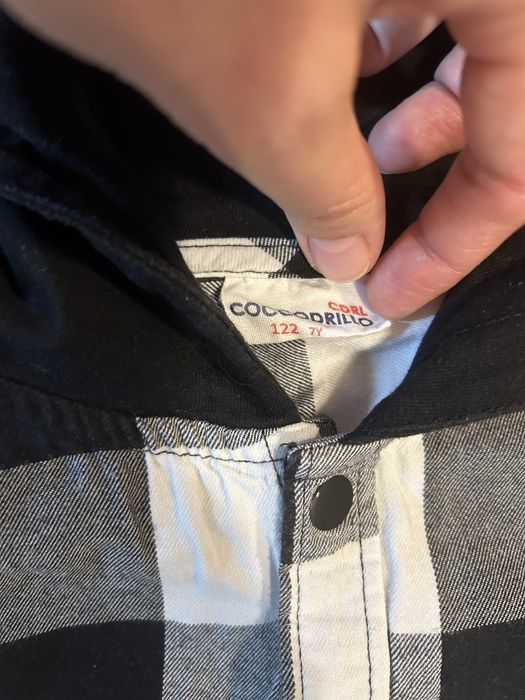 Koszule w kratkę rozmiar 122 Coccodrillo