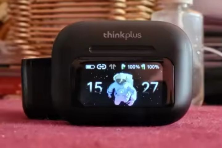Thinkplus Lenovo A9 słuchawki bluetooth z funkcjonalnym wyświetlaczem