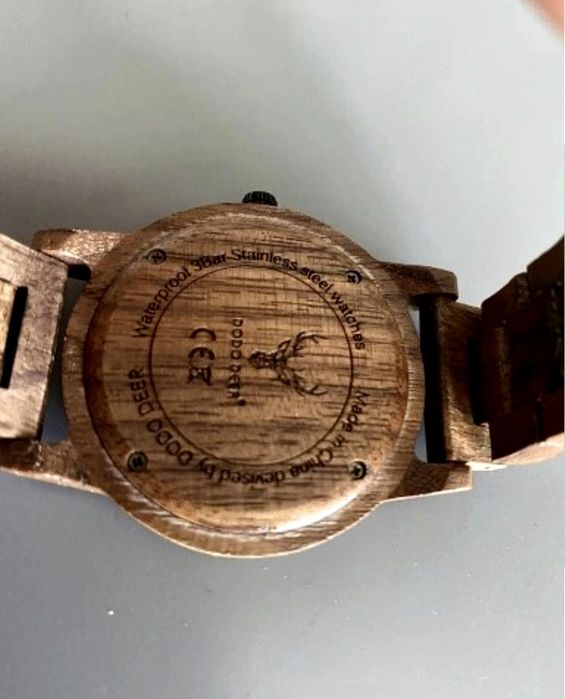 Zegarek męski DODO DEER naturalne drewno, nowa bateria