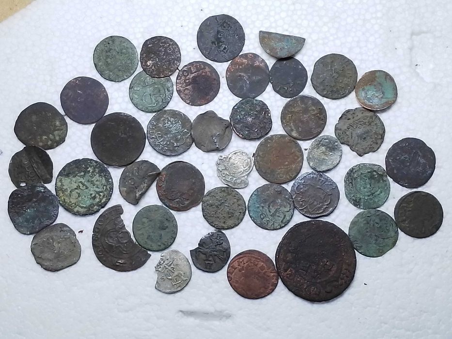 монети старі  різні 40 шт