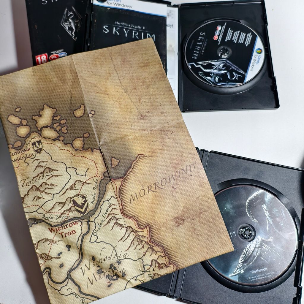 the elder scrolls v skyrim box pl wydanie premierowe z mapą