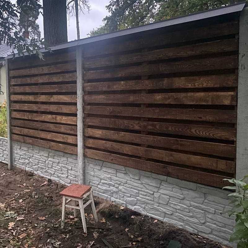 Монтаж паркану з дерева під ключ Київ та обл/Забор з дерева/Установка