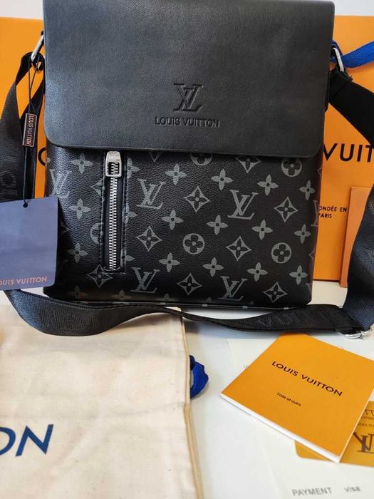 LOUIS VUITTON męska torba Listonoszka, skóra, Francja  33-87