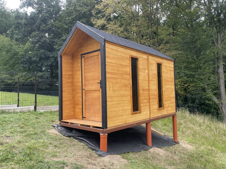 3x3 Domek drewniany, narzedziowy, nowoczesna stodola, sauna