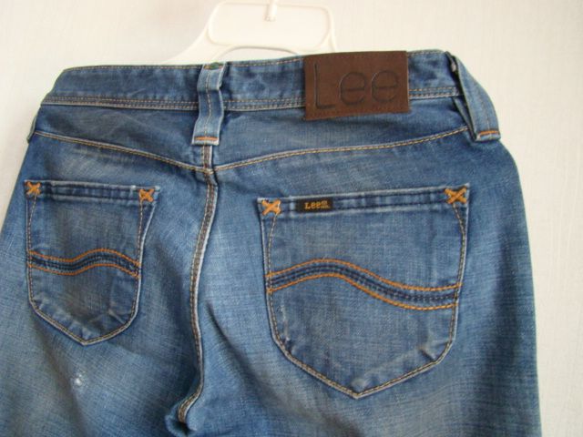 Spodnie Lee damskie z przetarciami nowe vintage rozm W27 L31