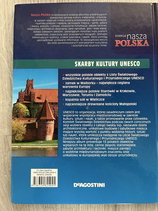 Deagostini, książki edukacyjne Polska historia UNESCO