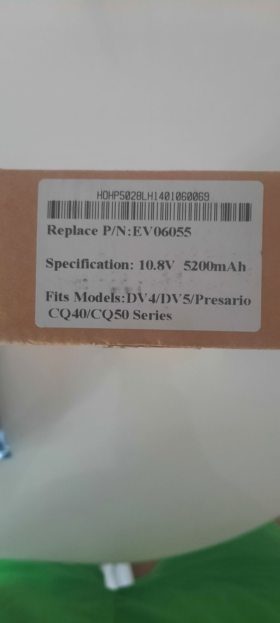 Bateria do laptopa hp