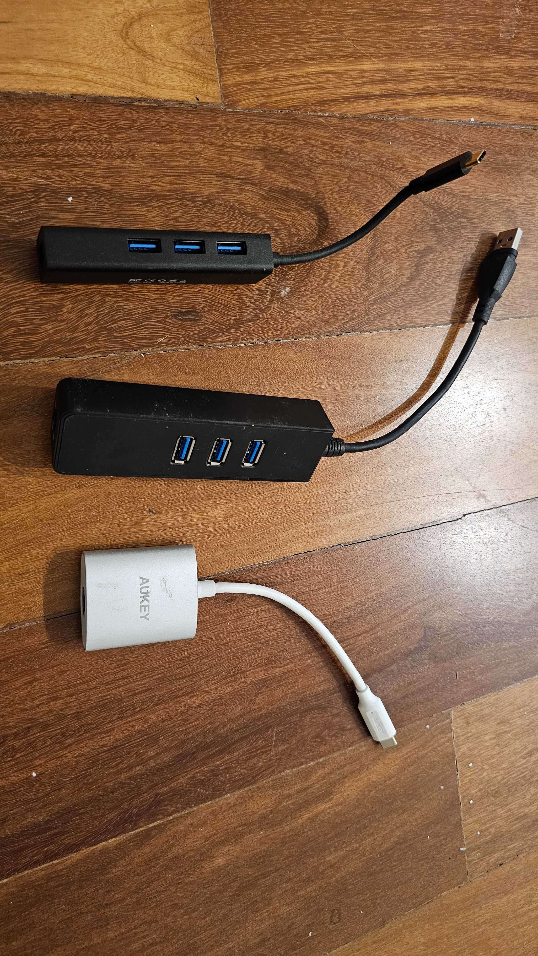 Hubs ethernet e USB