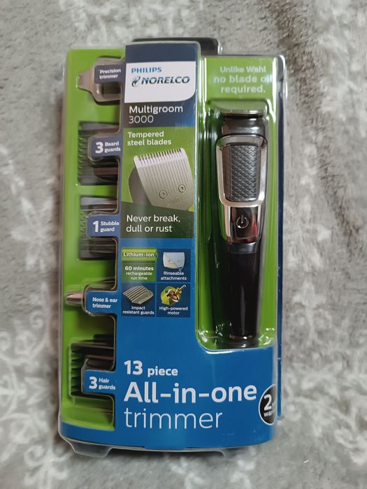 Машинка для стрижки універсальна (+ насадки для бороди і носу)