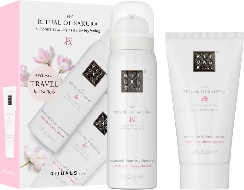 Rituals набор Sakura пінка для тіла та крем для тіла