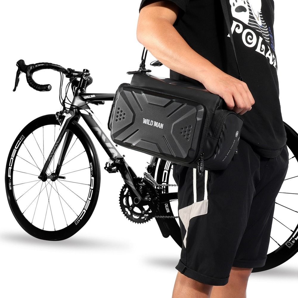 WILDMAN sakwa rowerowa na kierownicę na zamek GS6 4L ( 4" - 7") czarna