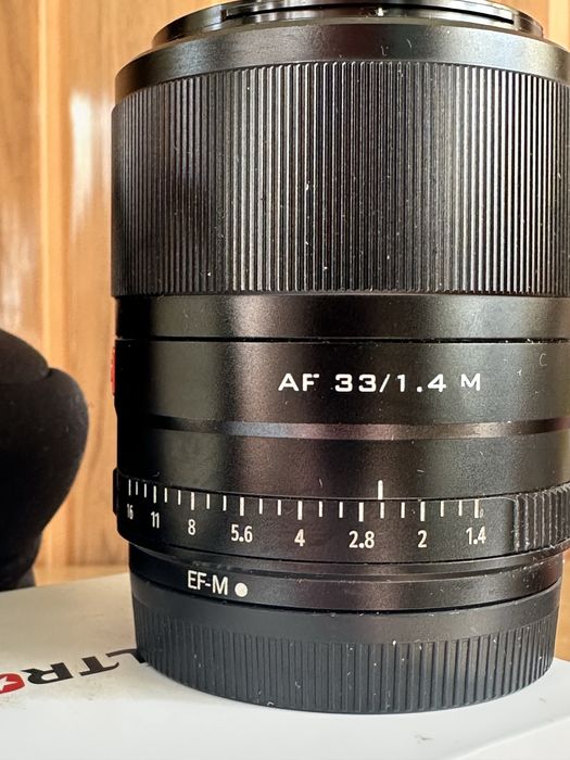 Об'єктив VILTROX 33mm f/1.4 EF-M , обєктив для Canon M50