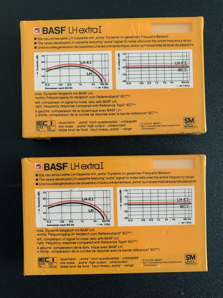 BASF 90 LH extra I stereo SM cassette 132 m 1983-1985 г.