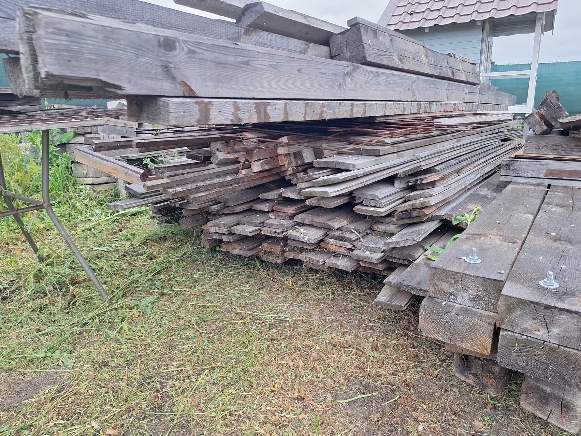 Domek drewniany 6x9m rozebrany materiał