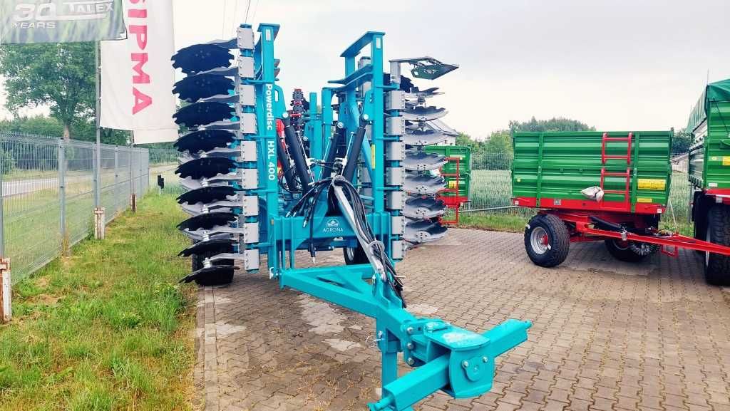 Brona Talerzowa z wózkiem AGRONA POWERDISC HXL 4m Dostępna od ręki